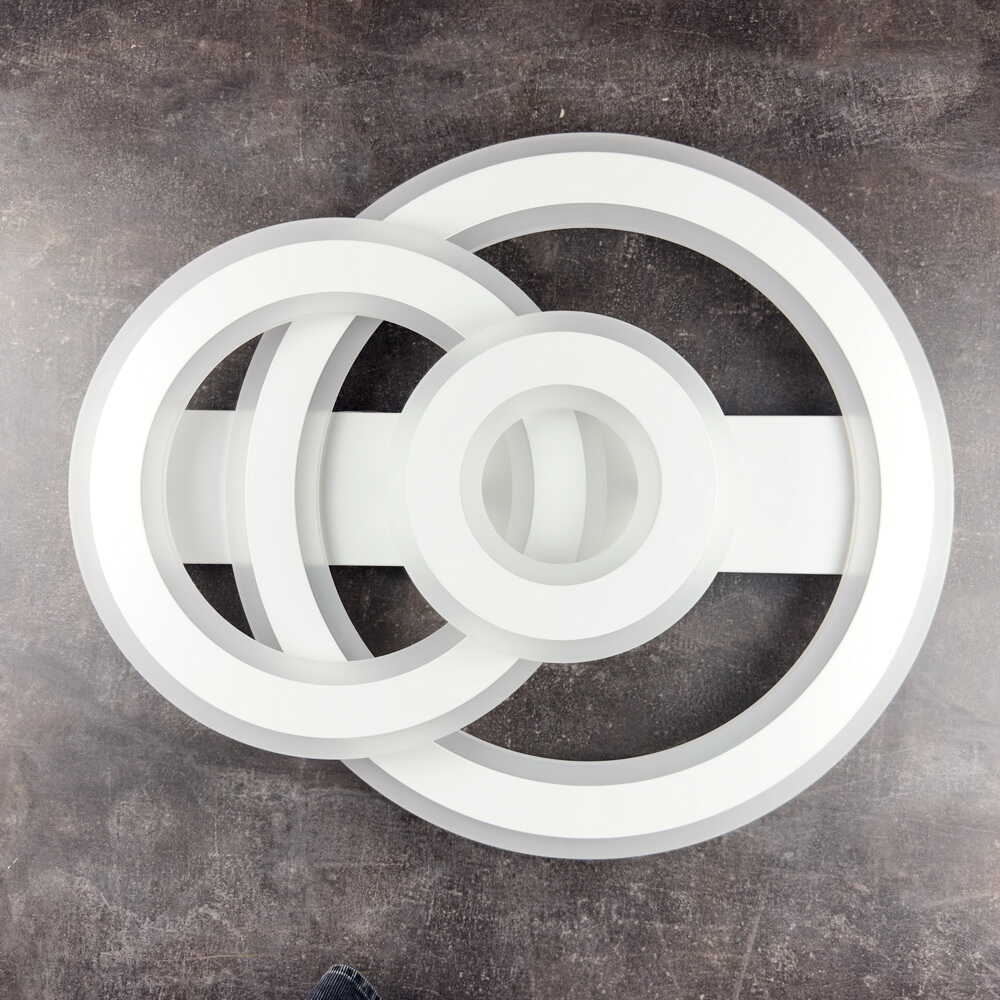 Светильник LED smart PHANTOM с пультом 120Вт 3000-5000K 9600Lm Круглый Белый 220535